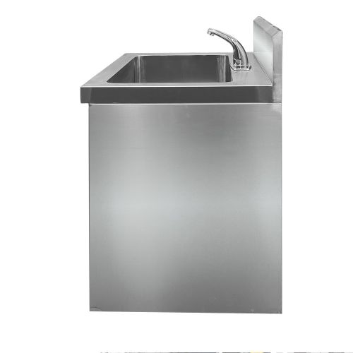 Vệ sinh và khử trùng bồn rửa tay một người bằng thép không gỉ 304