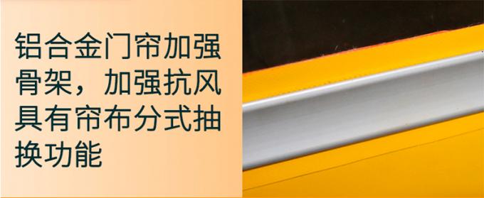 Cửa cuốn gấp chịu lực nặng ngành thực phẩm bằng thép mạ kẽm xốp mềm 5