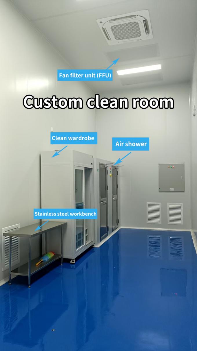 Phòng sạch Cung cấp không khí trong lành Kiểm soát ô nhiễm Phòng được thiết kế đặc biệt 1