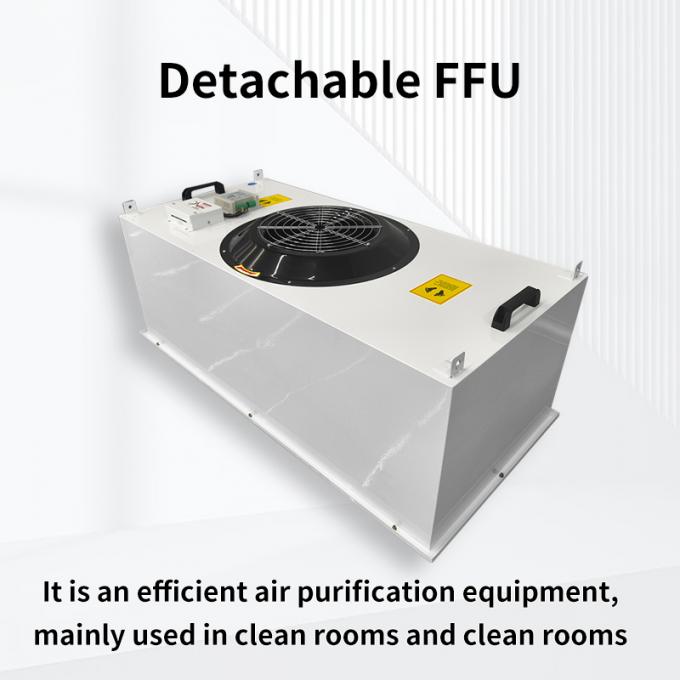 FFU phòng sạch có thể tháo rời làm sạch không khí H13 U17 Tấm kẽm tráng nhôm Sơn tấm lạnh 1
