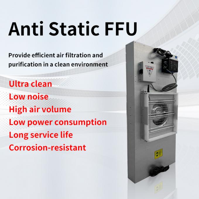 FFU sơn tấm lạnh bằng thép không gỉ 304 cho thiết bị phòng sạch kiểm soát tĩnh điện 0