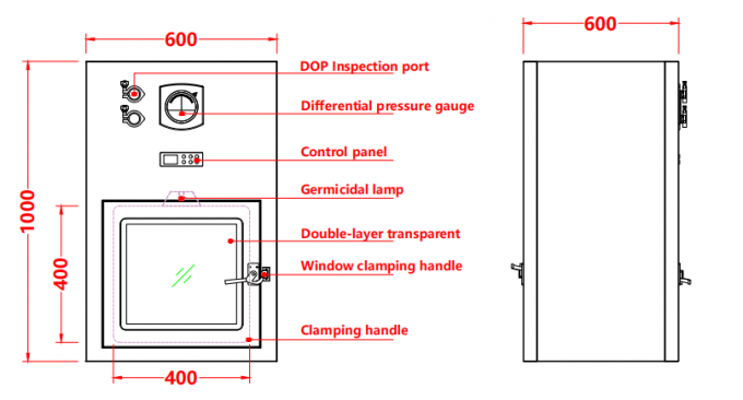 Hộp chuyển dòng khí Laminar Flow đạt chứng nhận ISO | HEPA H14 & Thép 304 | Dược phẩm/Điện tử Clean Transfer 2