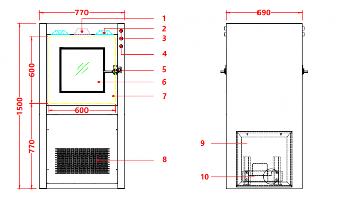 Hộp đựng dụng cụ tắm khí đạt chứng nhận ISO | Thép không gỉ 201 & HEPA H13 | Phòng sạch dược phẩm/điện tử 1