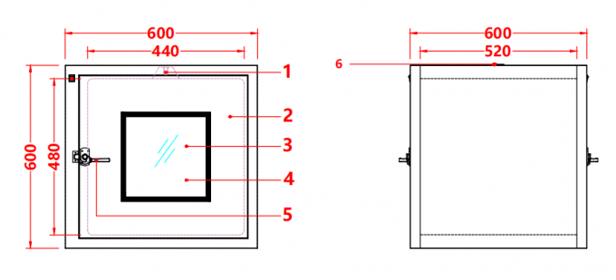 Hộp đựng đồ bằng thép không gỉ 304 nhỏ gọn | 600x600x600mm 2