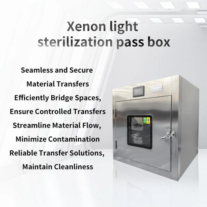 Cửa sổ chuyển đổi tiệt trùng bằng đèn Xenon | Tỷ lệ tiêu diệt 99,99% trong 3 phút | Vật liệu an toàn cho phòng sạch, phòng thí nghiệm và bệnh viện 3