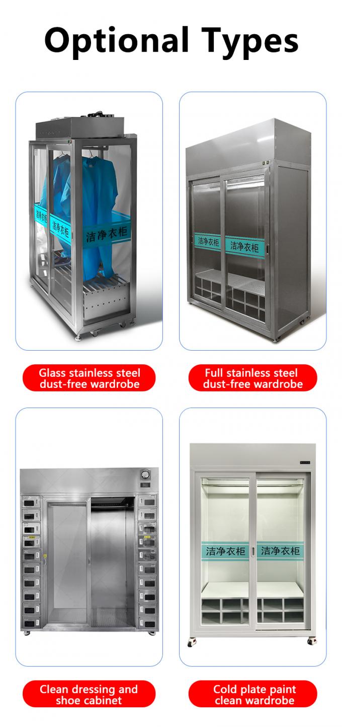 Tủ phòng sạch bằng thép không gỉ | H14 HEPA 99,995% | ISO 14644 & GMP Bảo quản dược phẩm 1